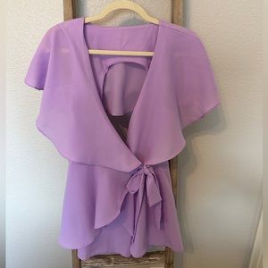 Flowy Open Back Romper